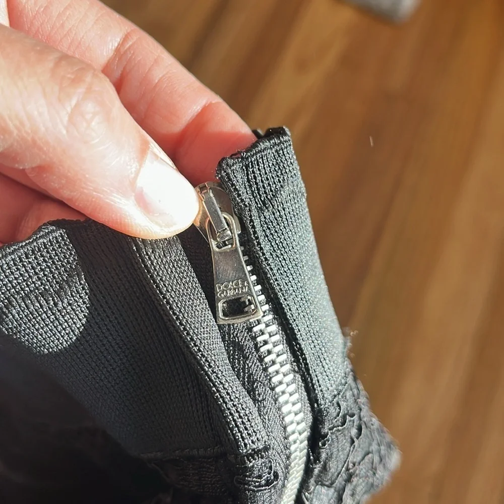 DOLCE & GABBANA LACE PENCIL SKIRT 40 - Picture 4 of 5